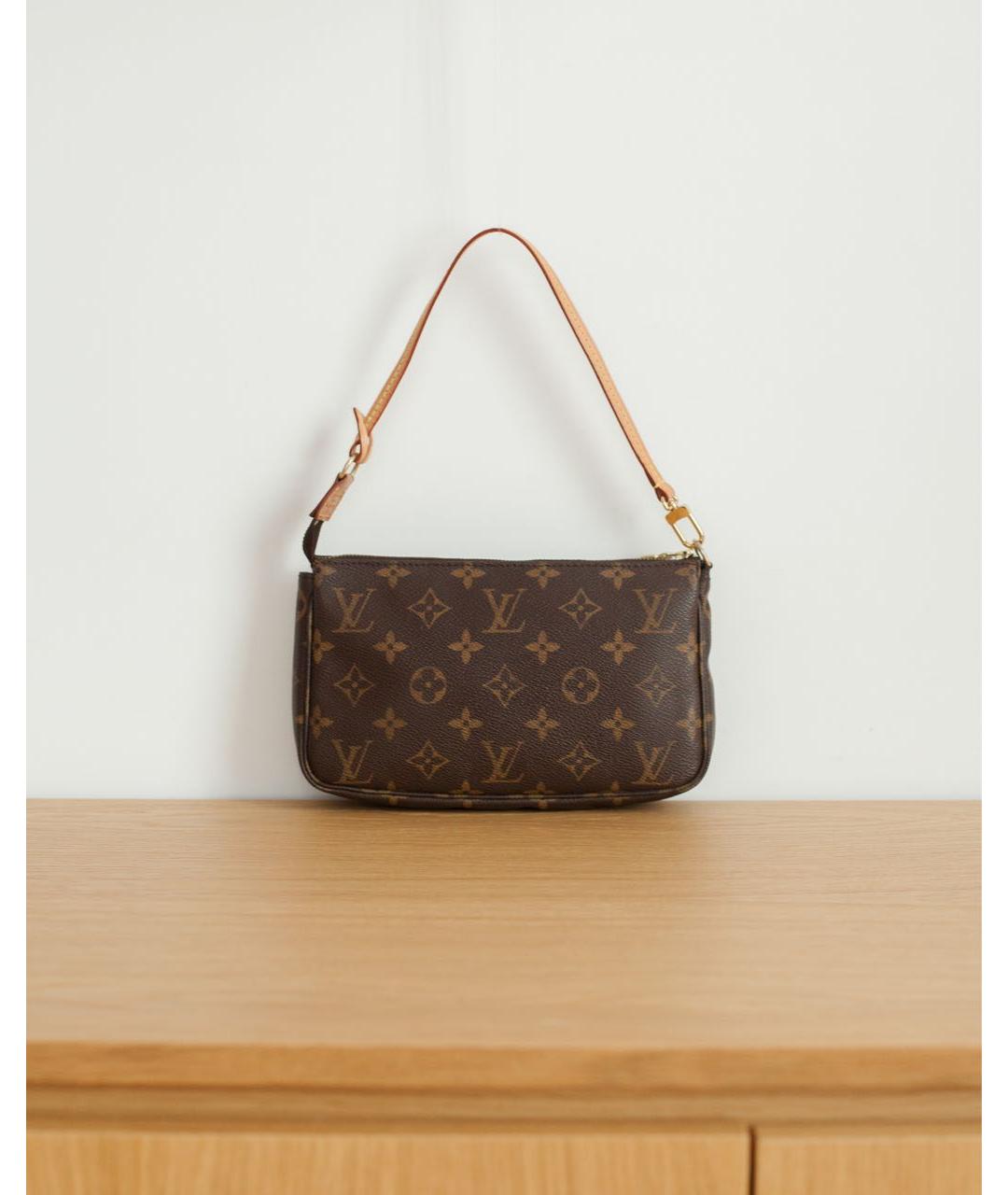 LOUIS VUITTON Коричневая сумка с короткими ручками, фото 9