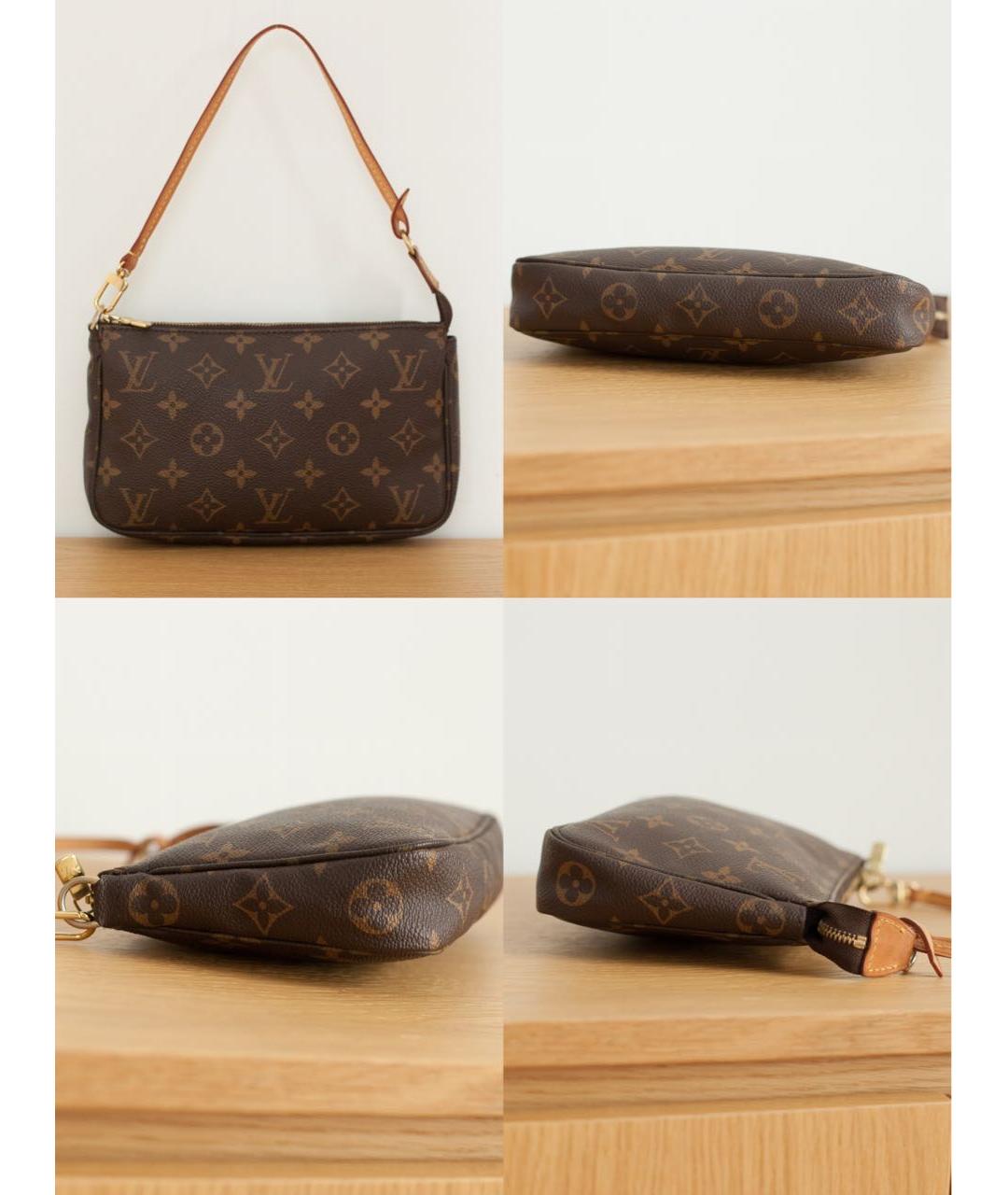 LOUIS VUITTON Коричневая сумка с короткими ручками, фото 5