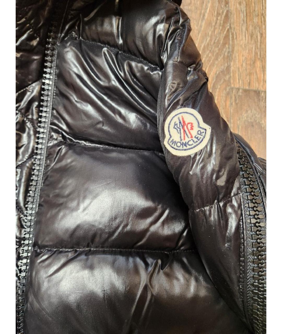 MONCLER Черная полиамидовая куртка, фото 5