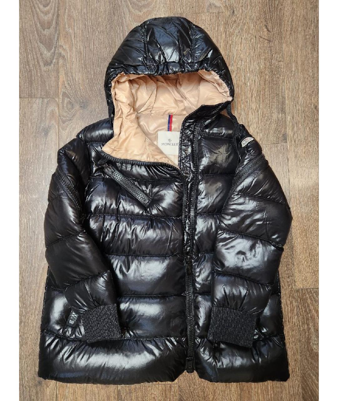 MONCLER Черная полиамидовая куртка, фото 9