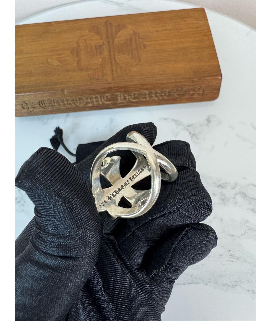 CHROME HEARTS Серебряное серебряное кольцо, фото 3