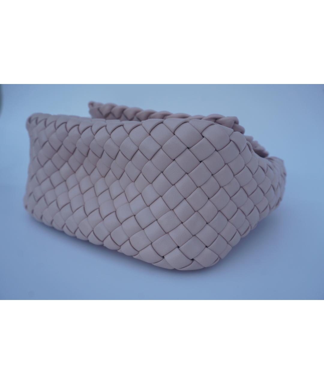 BOTTEGA VENETA Розовая кожаная сумка через плечо, фото 7