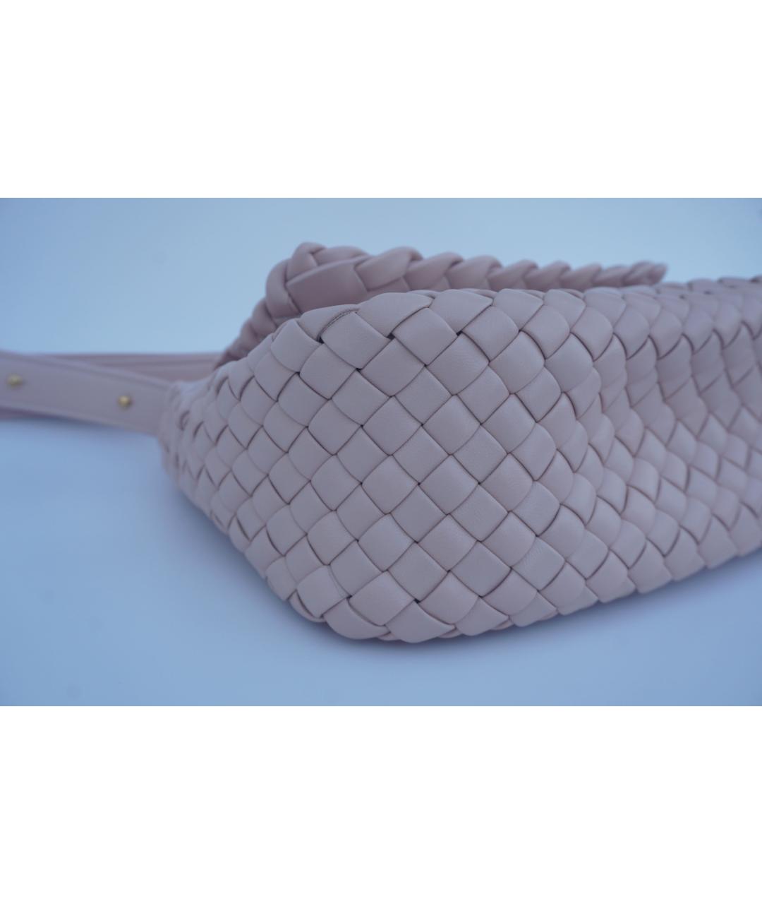 BOTTEGA VENETA Розовая кожаная сумка через плечо, фото 6