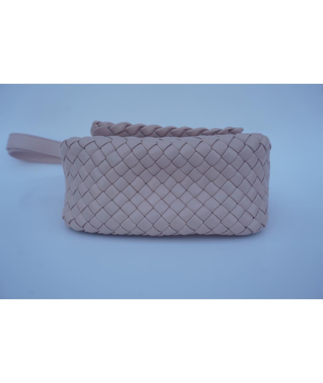 BOTTEGA VENETA Розовая кожаная сумка через плечо, фото 5
