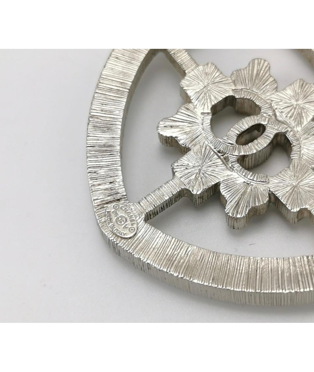 CHANEL Серебряная металлическая булавка / брошь, фото 2