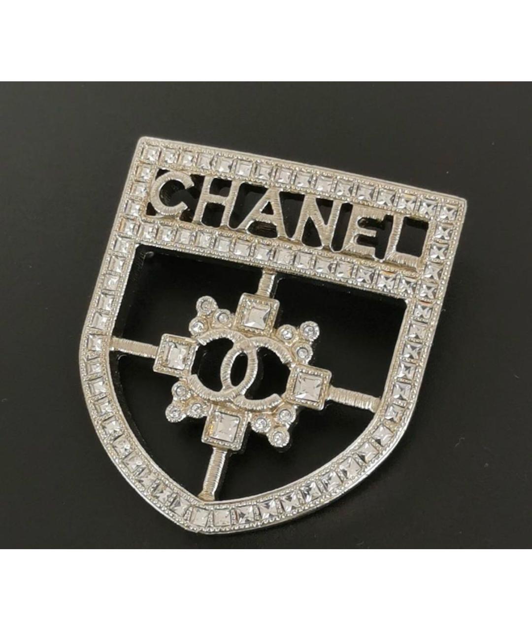 CHANEL Серебряная металлическая булавка / брошь, фото 5