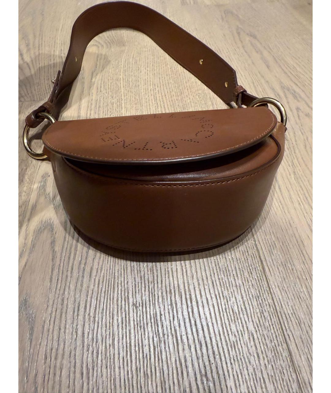 STELLA MCCARTNEY Коричневая сумка с короткими ручками из искусственной кожи, фото 6