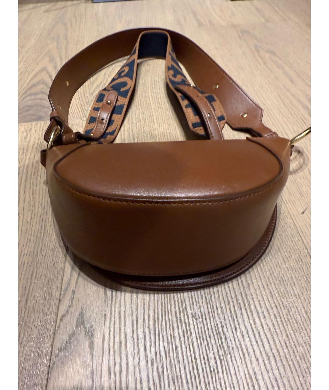 STELLA MCCARTNEY Коричневая сумка с короткими ручками из искусственной кожи, фото 3