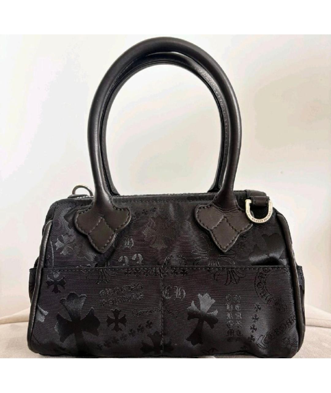 CHROME HEARTS Черная сумка с короткими ручками, фото 2
