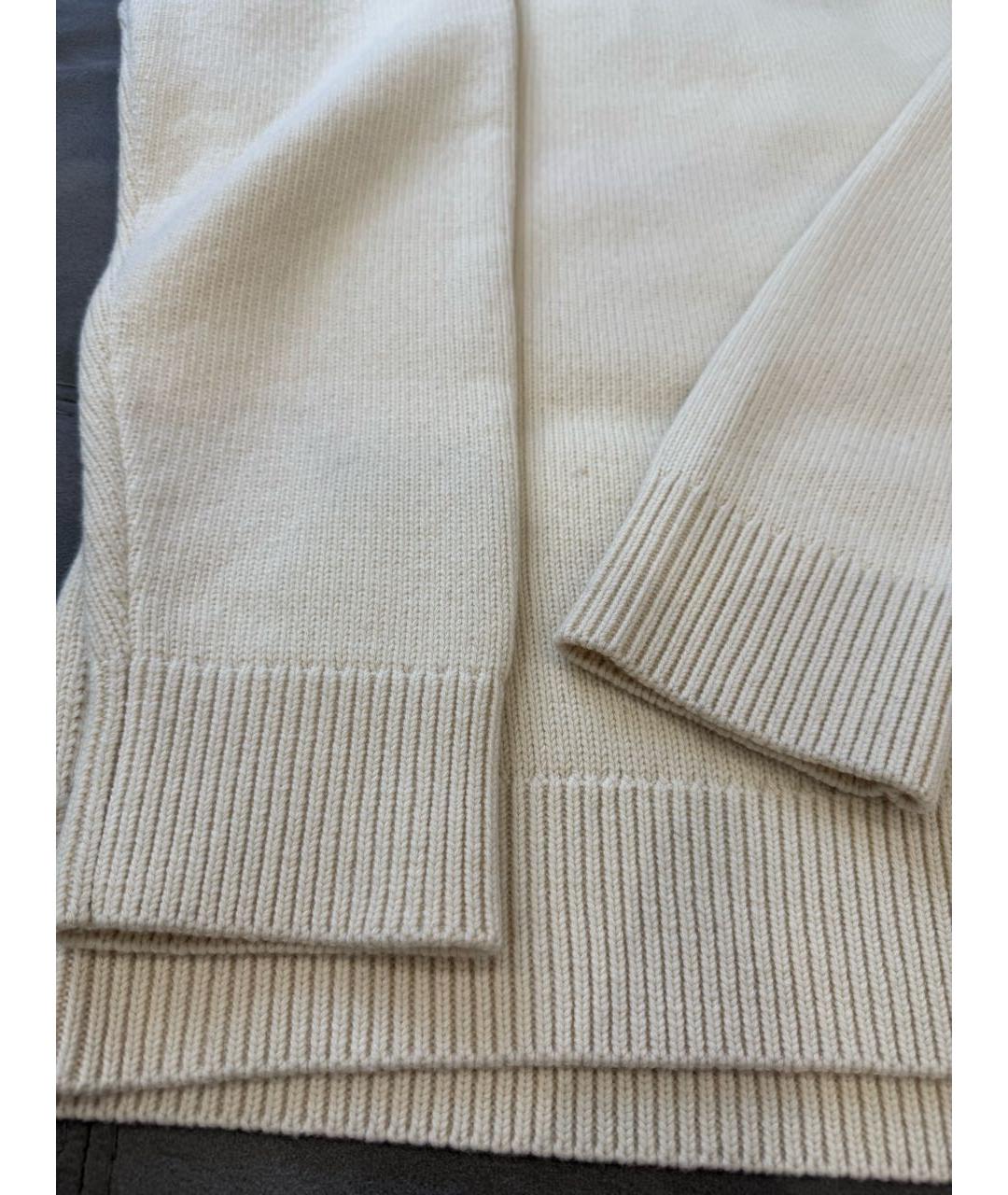 JIL SANDER Бежевая шерстяная водолазка, фото 3