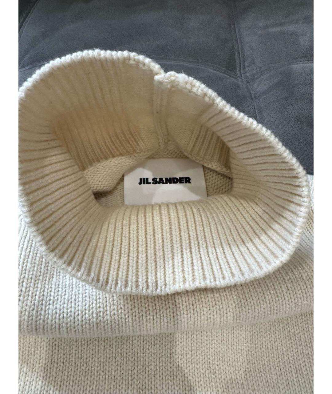 JIL SANDER Бежевая шерстяная водолазка, фото 4