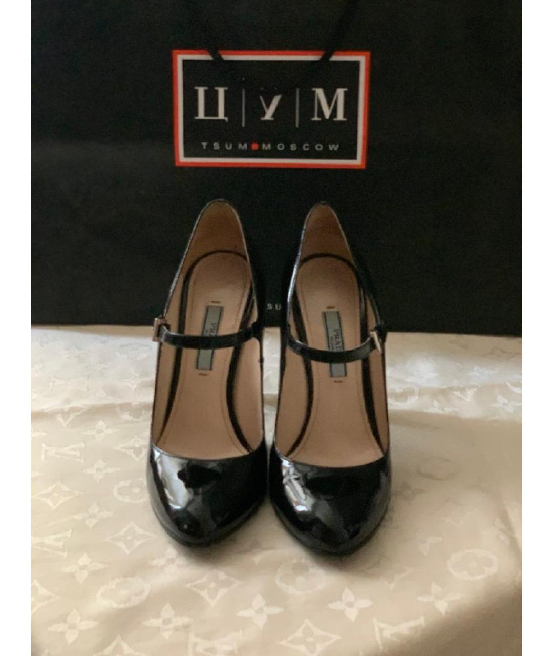 PRADA Черные кожаные туфли, фото 2