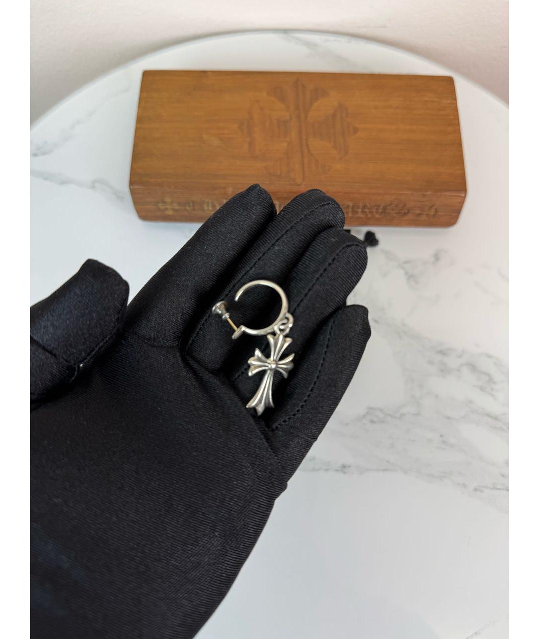 CHROME HEARTS Серебряные серебряные серьги, фото 3