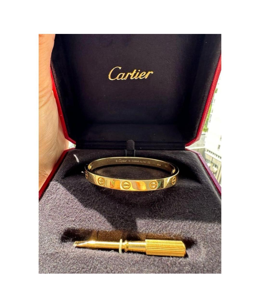 CARTIER Золотой браслет из желтого золота, фото 3
