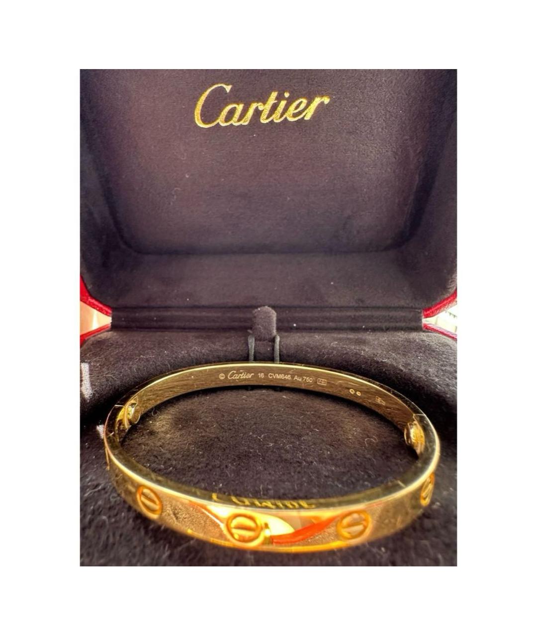 CARTIER Золотой браслет из желтого золота, фото 4