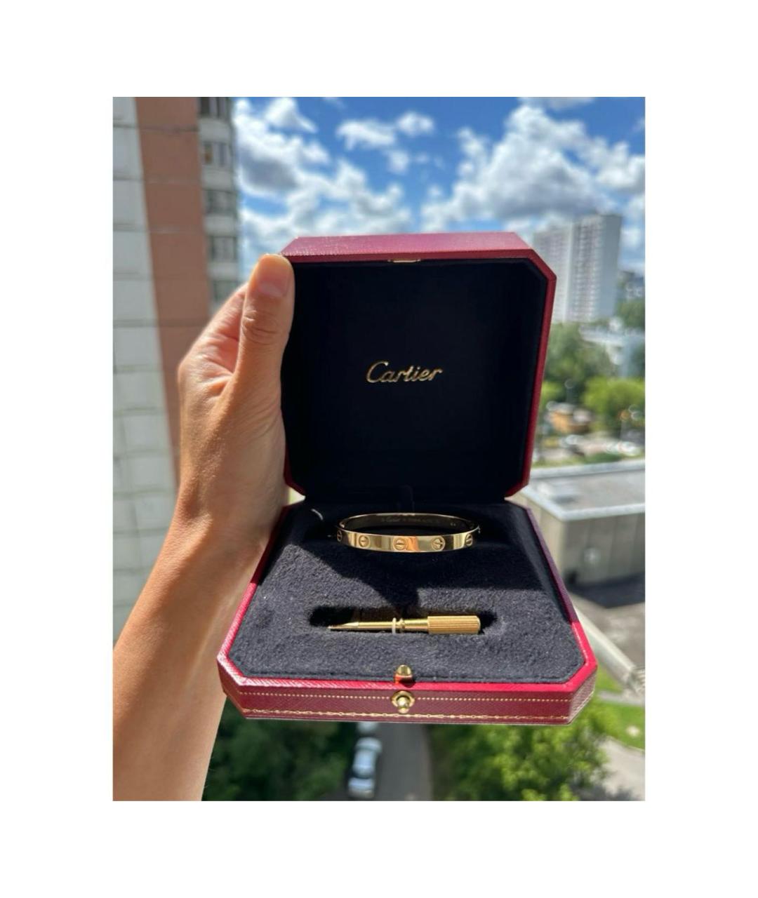 CARTIER Золотой браслет из желтого золота, фото 2