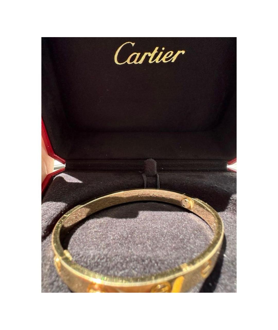 CARTIER Золотой браслет из желтого золота, фото 6