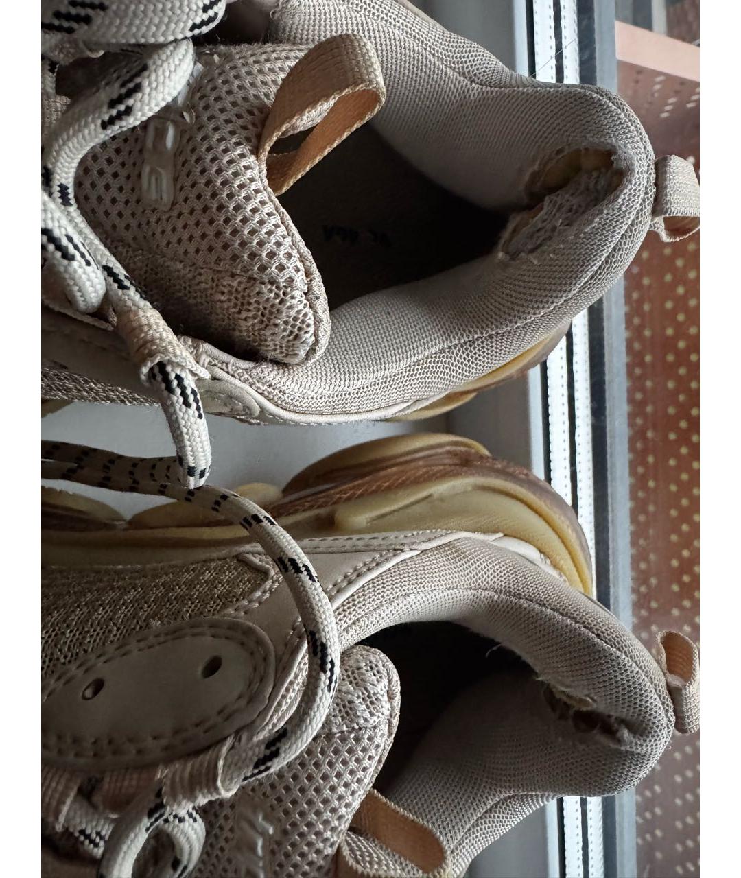 BALENCIAGA Бежевые кроссовки, фото 6