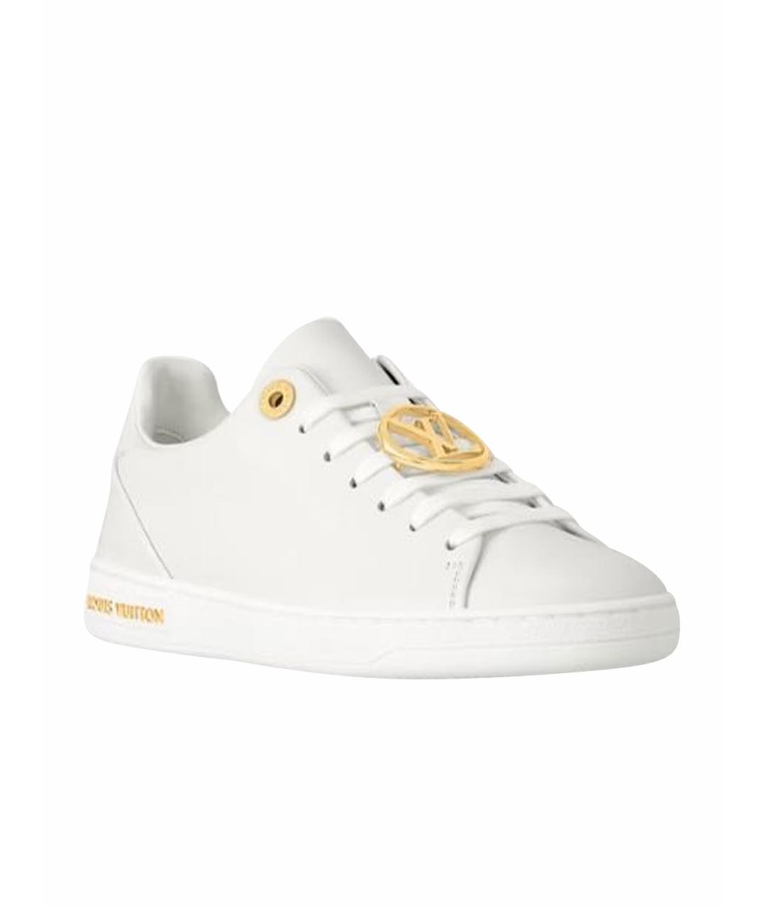 LOUIS VUITTON Белые кожаные кеды, фото 1