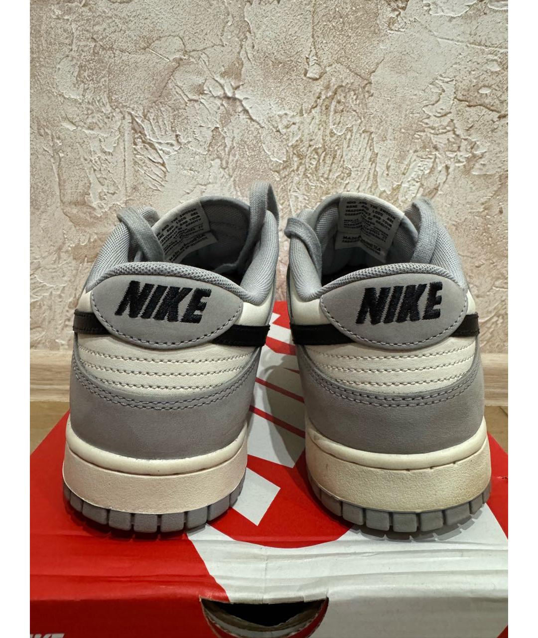 NIKE Кожаные низкие кроссовки / кеды, фото 4