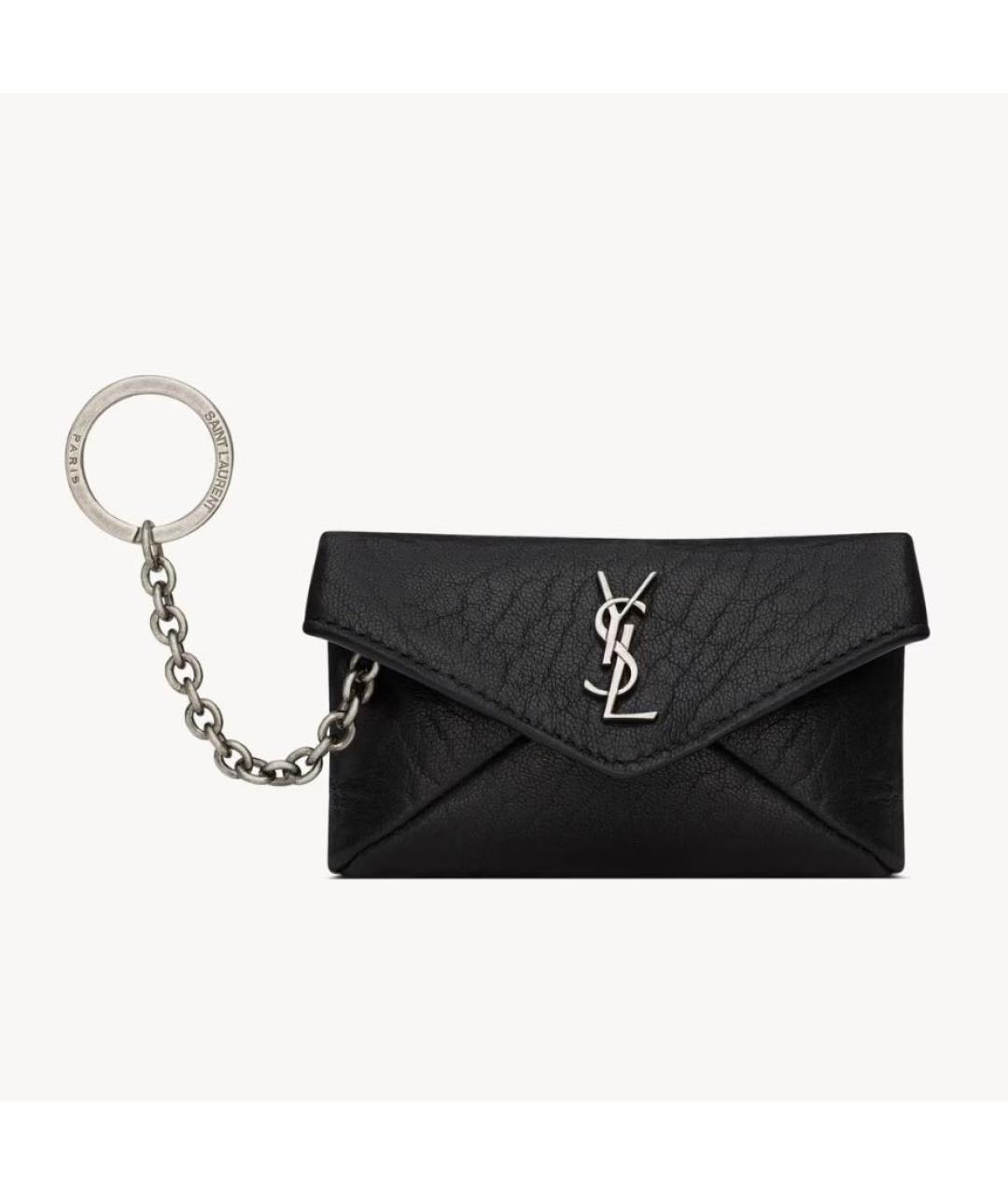 SAINT LAURENT Черная ключница, фото 6