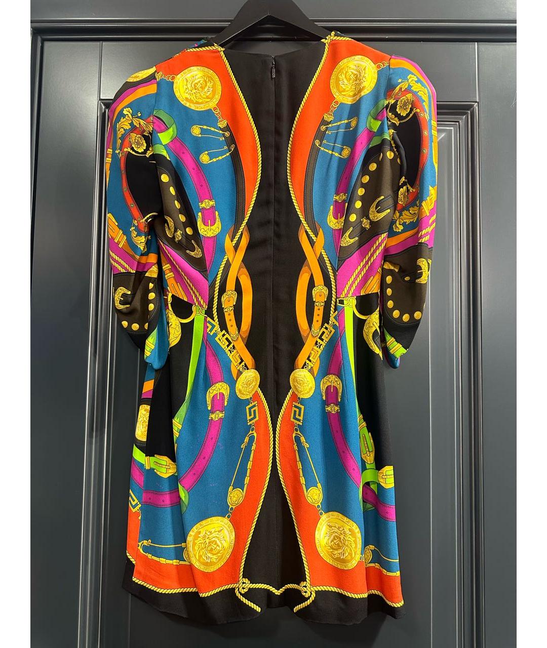 VERSACE Мульти коктейльное платье, фото 3