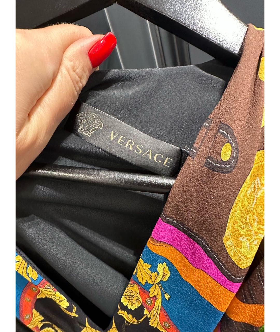 VERSACE Мульти коктейльное платье, фото 4