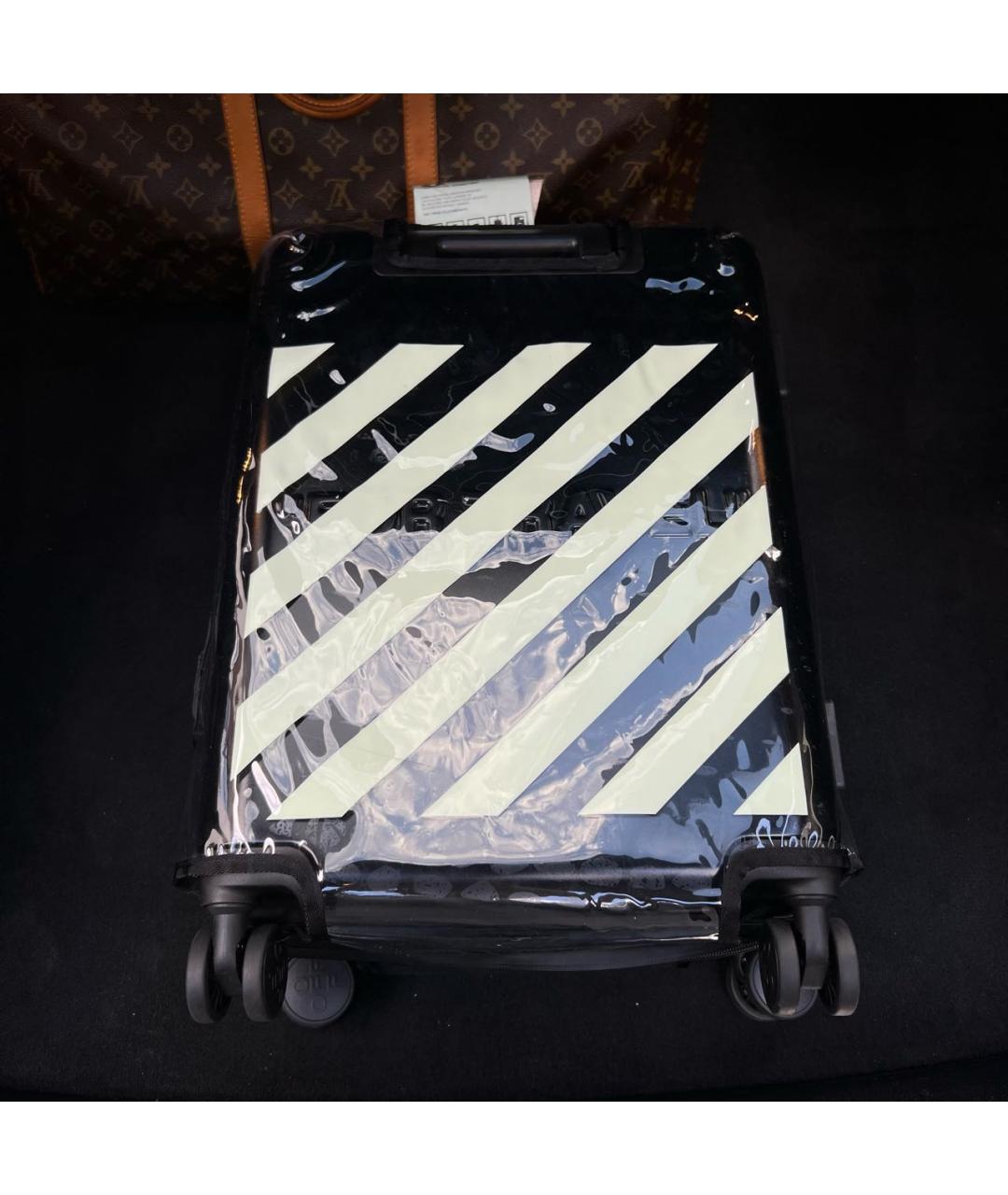OFF-WHITE Черный чемодан, фото 9