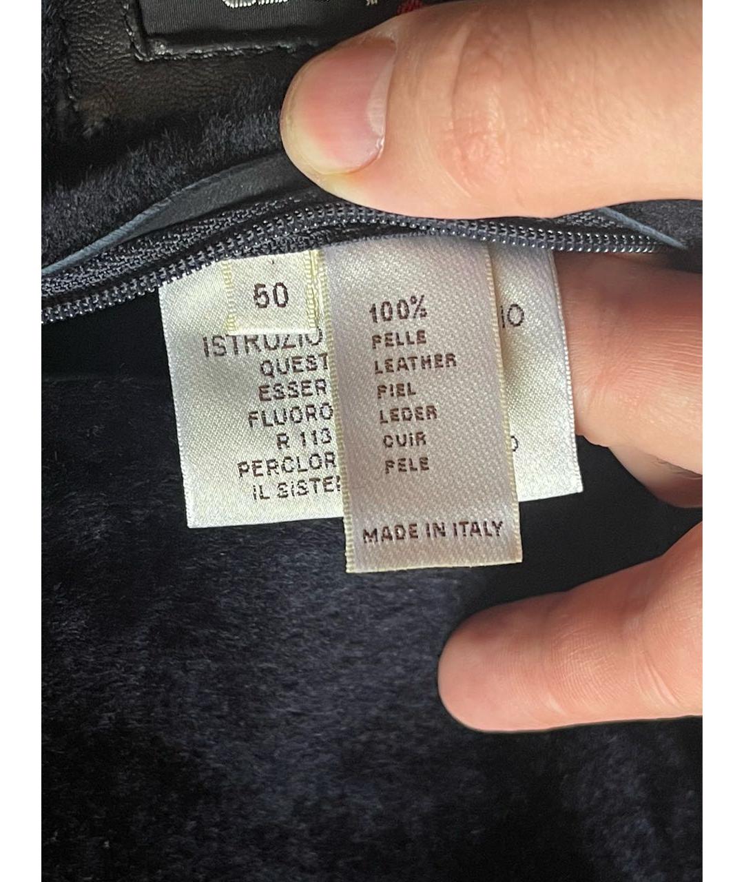 KITON Черная кожаная дубленка/шуба, фото 8
