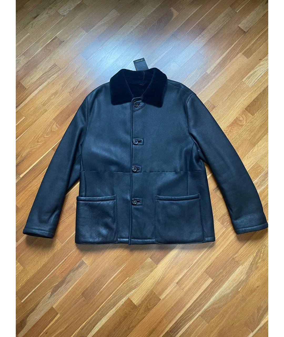 KITON Черная кожаная дубленка/шуба, фото 9