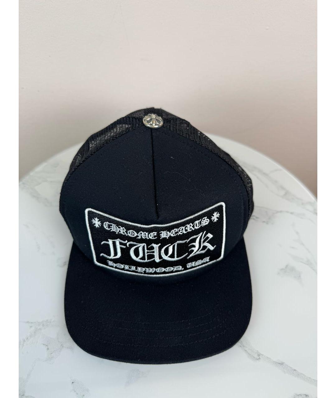 CHROME HEARTS Черная хлопковая кепка/бейсболка, фото 2