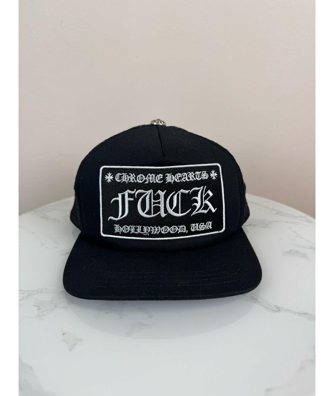 CHROME HEARTS Черная хлопковая кепка/бейсболка, фото 4