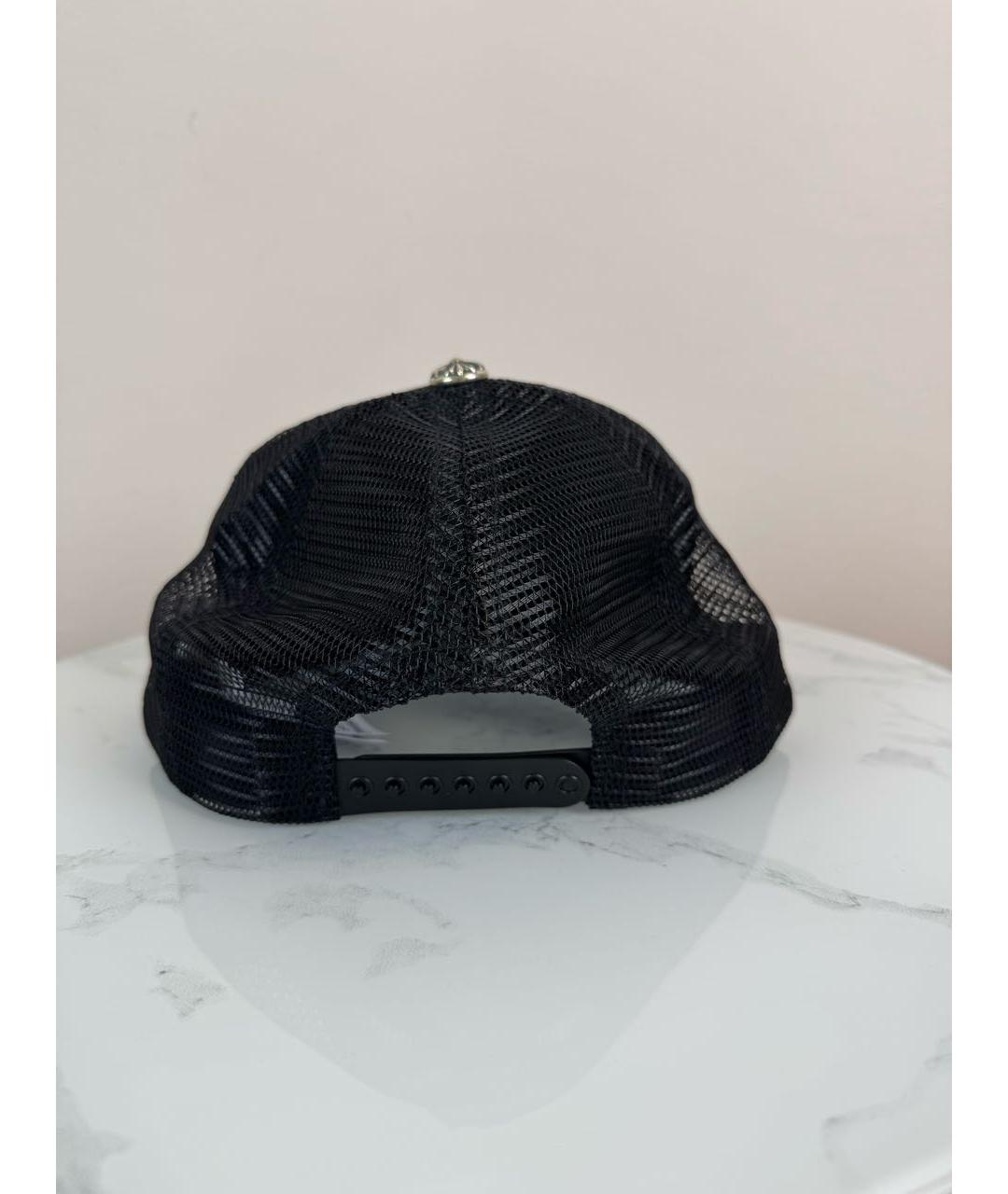 CHROME HEARTS Черная хлопковая кепка/бейсболка, фото 3
