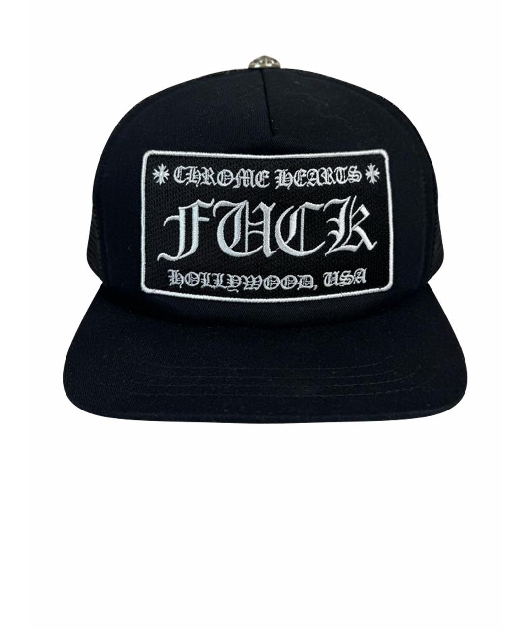 CHROME HEARTS Черная хлопковая кепка/бейсболка, фото 1