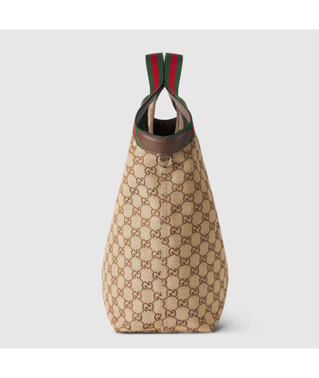 GUCCI Бежевая хлопковая сумка через плечо, фото 6