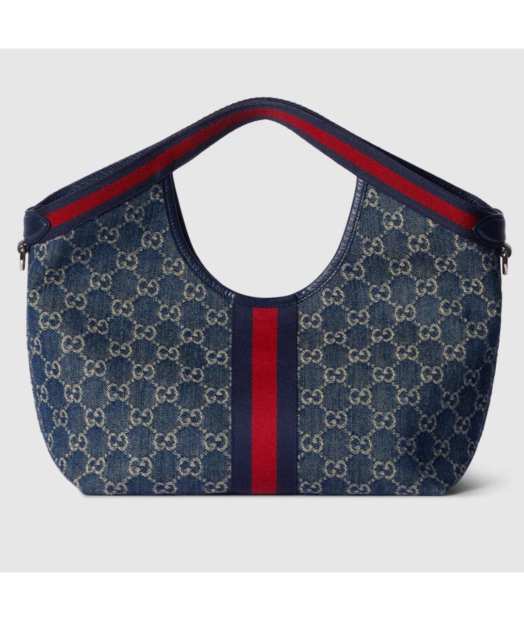 GUCCI Синяя деним сумка через плечо, фото 7