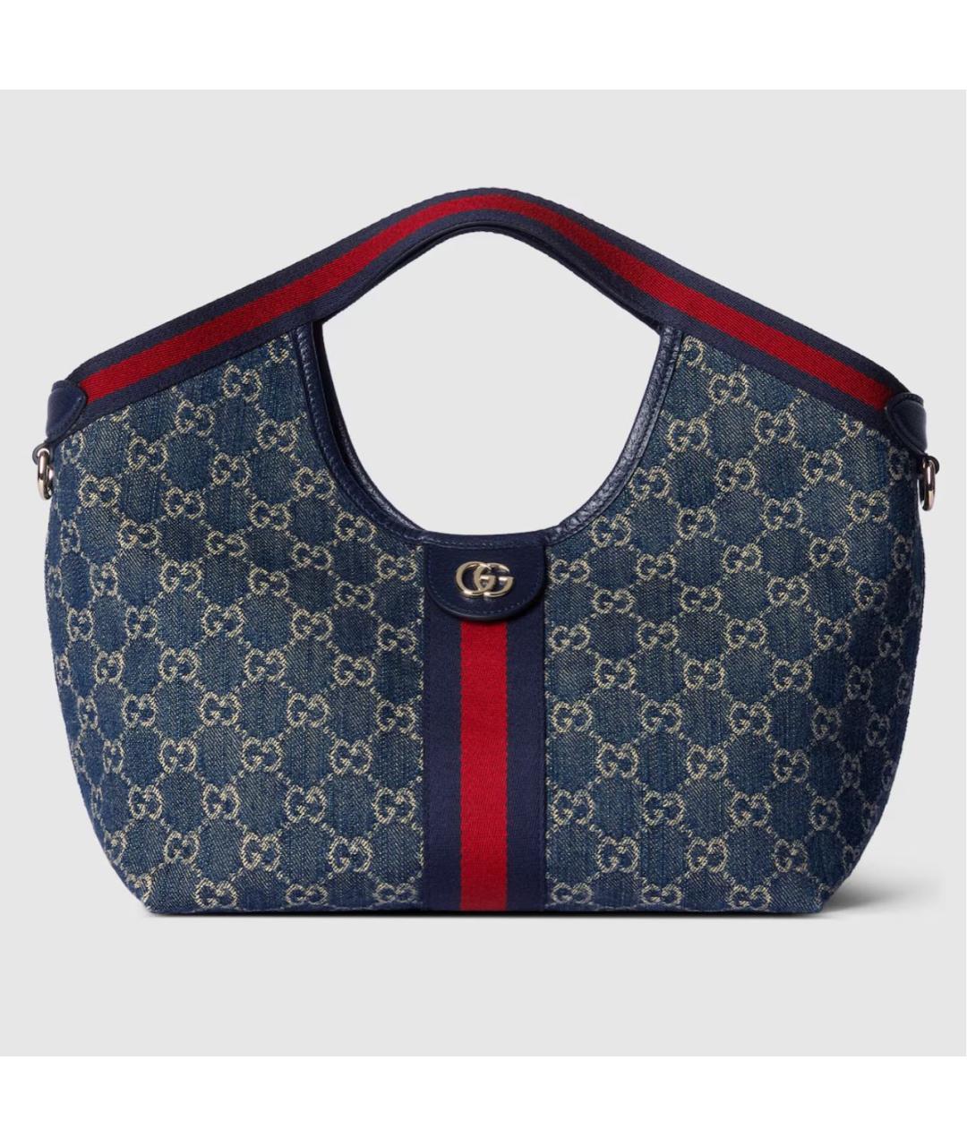 GUCCI Синяя деним сумка через плечо, фото 9