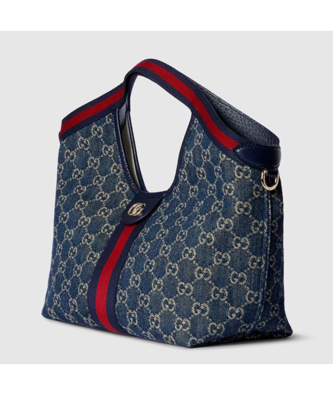 GUCCI Синяя деним сумка через плечо, фото 2