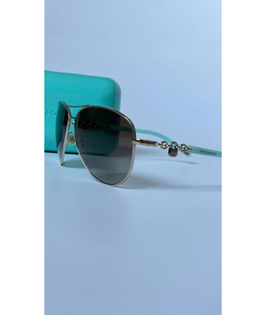TIFFANY&CO Металлические солнцезащитные очки, фото 4