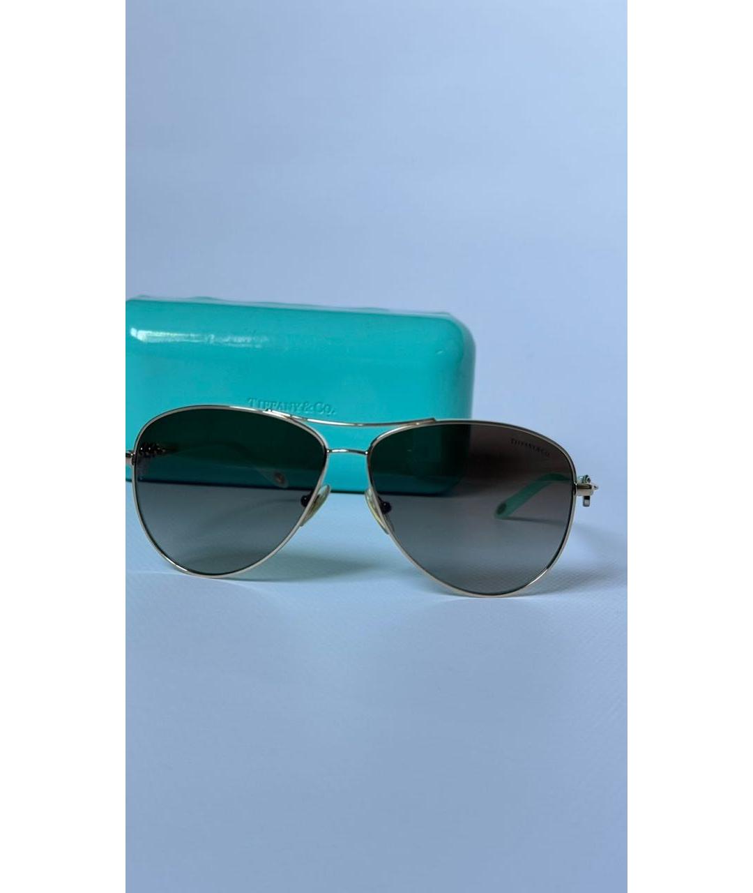 TIFFANY&CO Металлические солнцезащитные очки, фото 5
