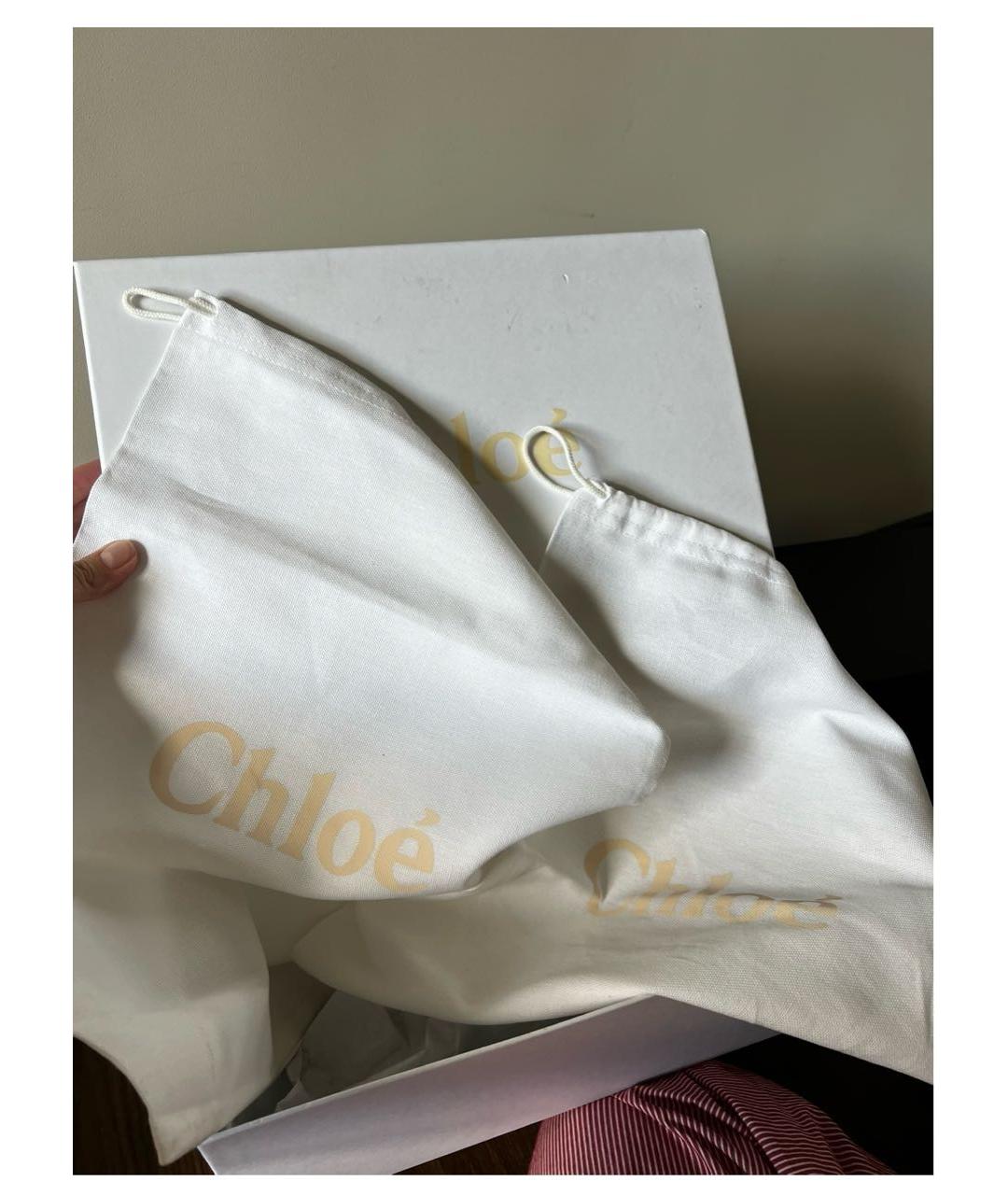 CHLOE Черные кожаные ботильоны, фото 6