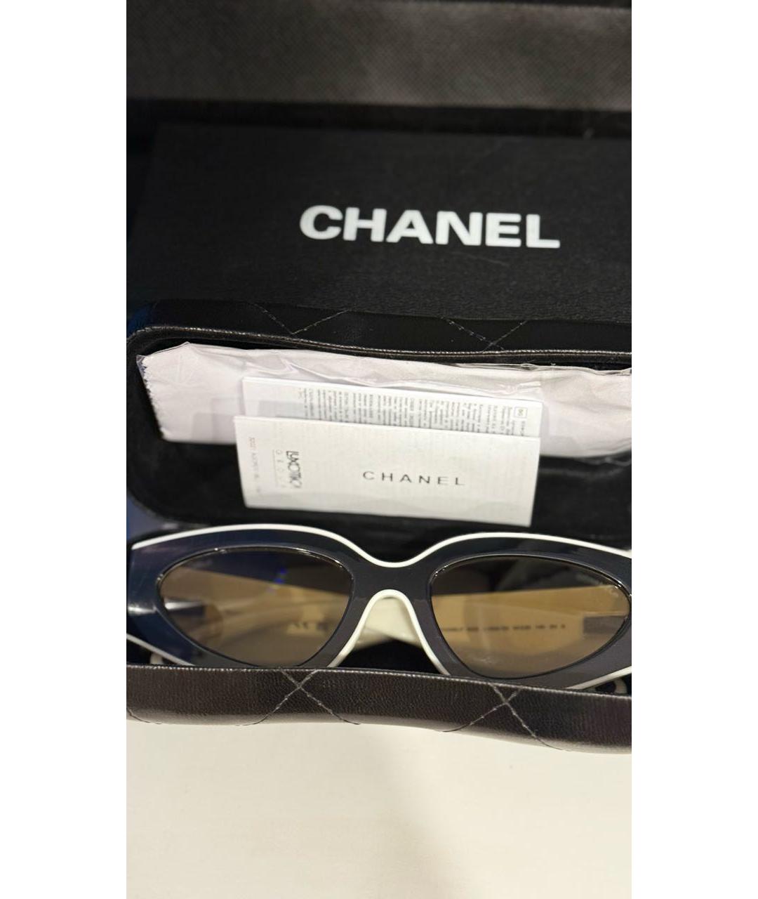 CHANEL Черные пластиковые солнцезащитные очки, фото 4