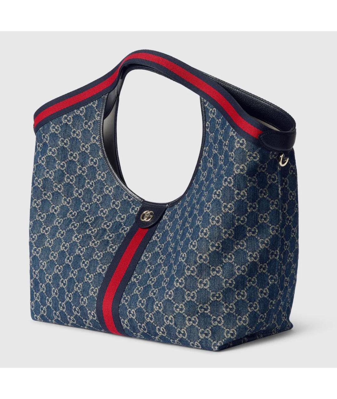 GUCCI Синяя деним сумка через плечо, фото 2