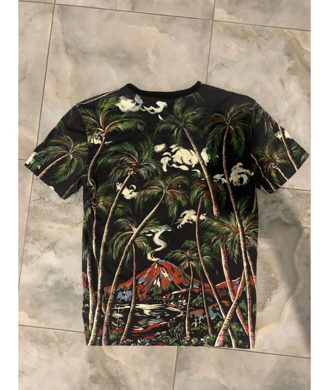 DOLCE&GABBANA Зеленая хлопковая футболка, фото 2