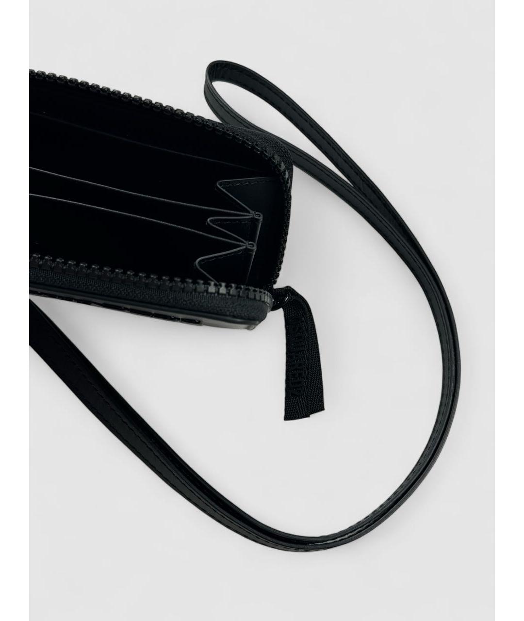 DSQUARED2 Черный кожаный кошелек, фото 4
