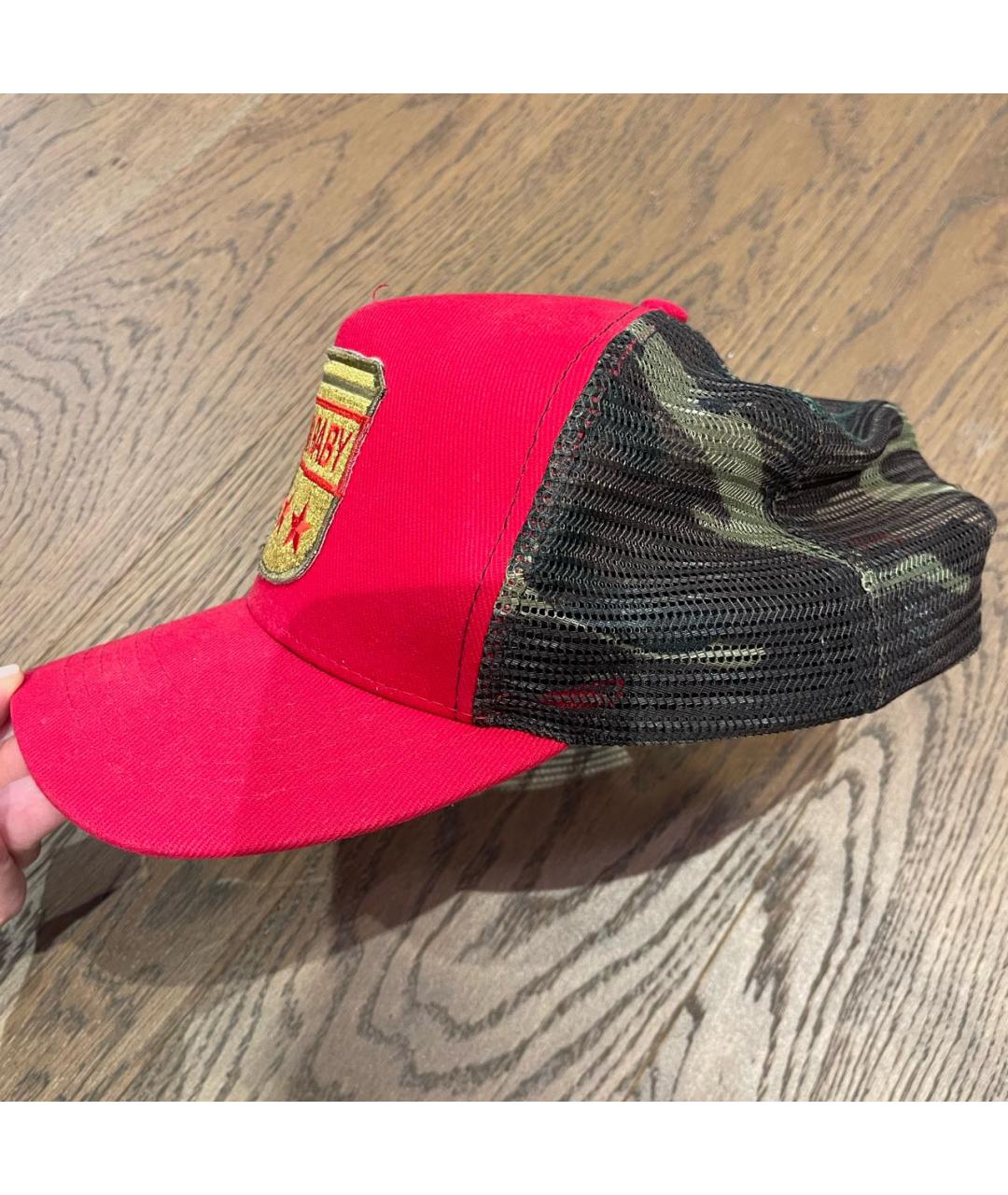 SAINT LAURENT Красная кепка, фото 6