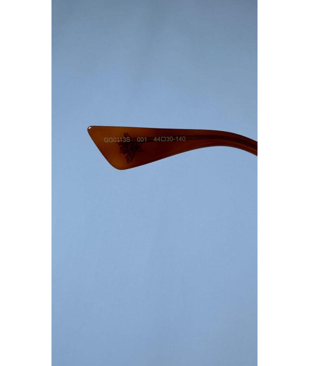 GUCCI Черные пластиковые солнцезащитные очки, фото 4