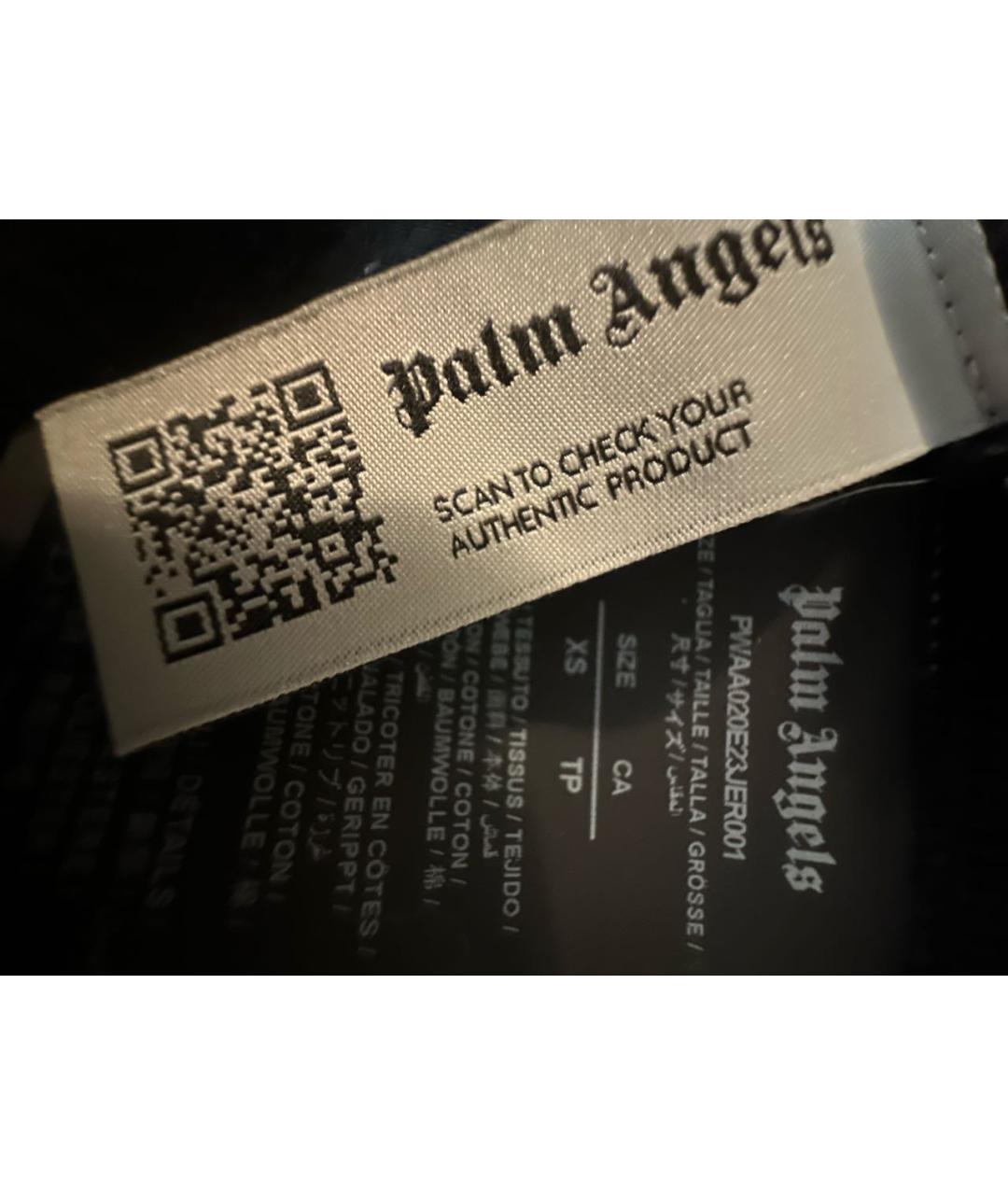 PALM ANGELS Черная хлопковая футболка, фото 4