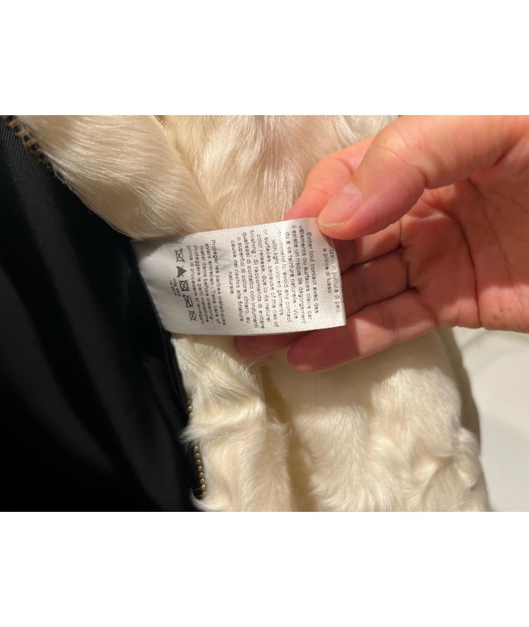 LANVIN Белая меховая шуба, фото 8
