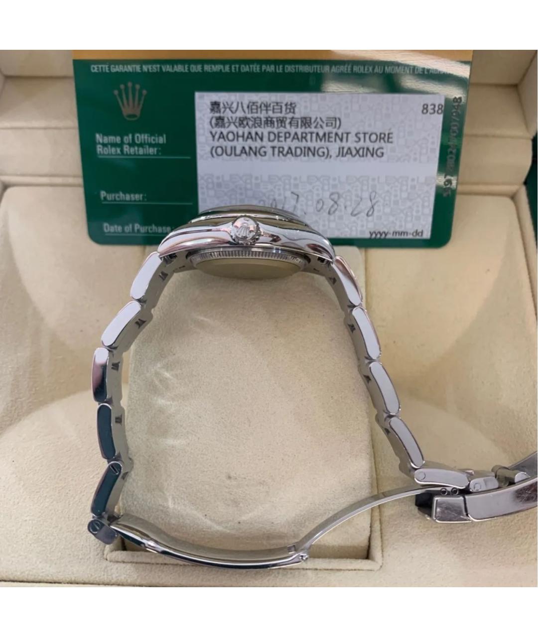 ROLEX Серебряные часы, фото 4